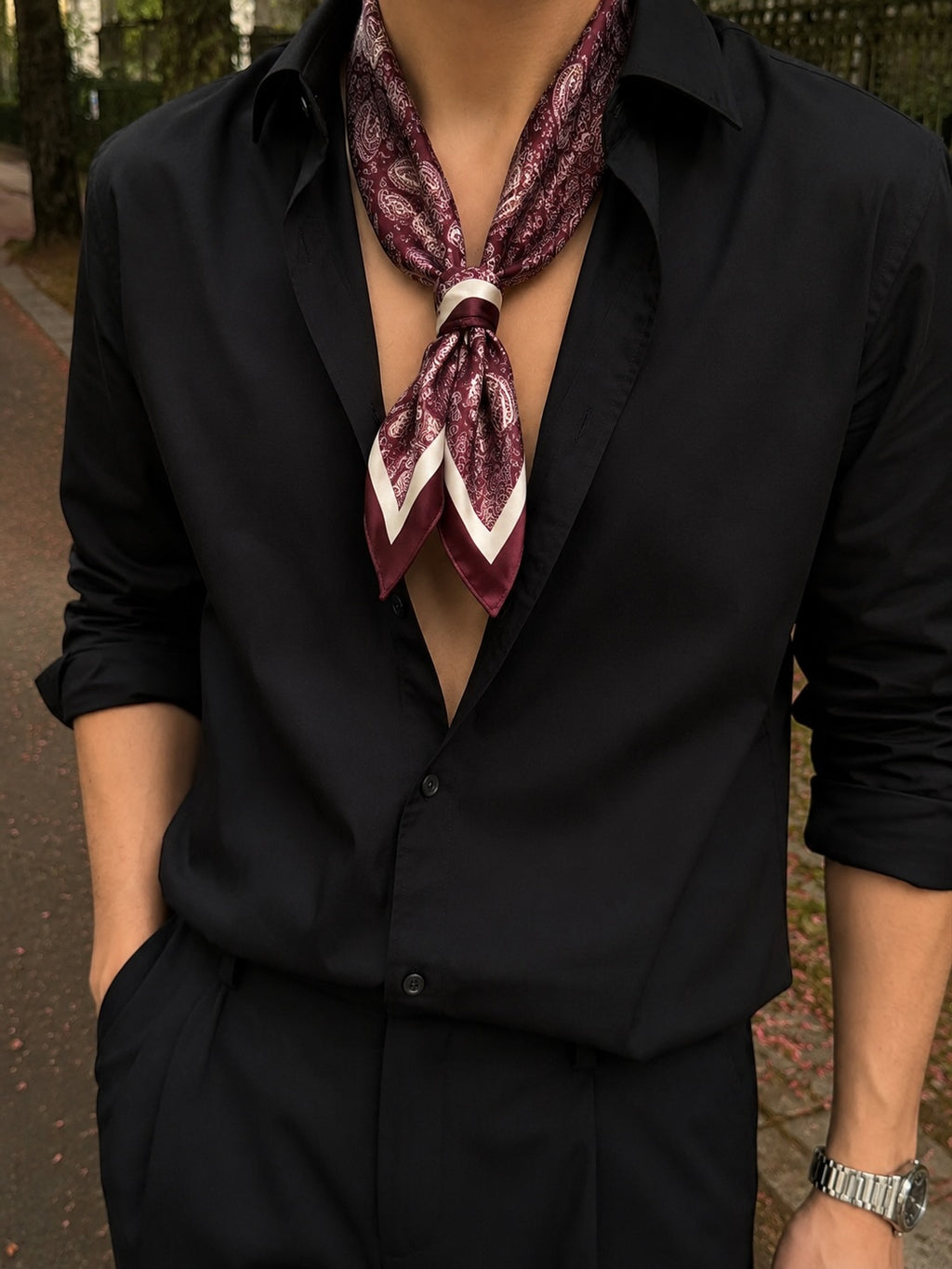 Velvet Hour - Light Burgundy Silk