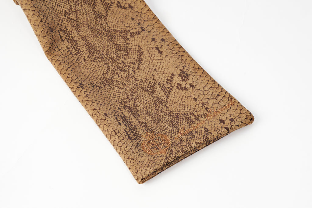 Little Sauvage — Kids Beige Snake Scarf