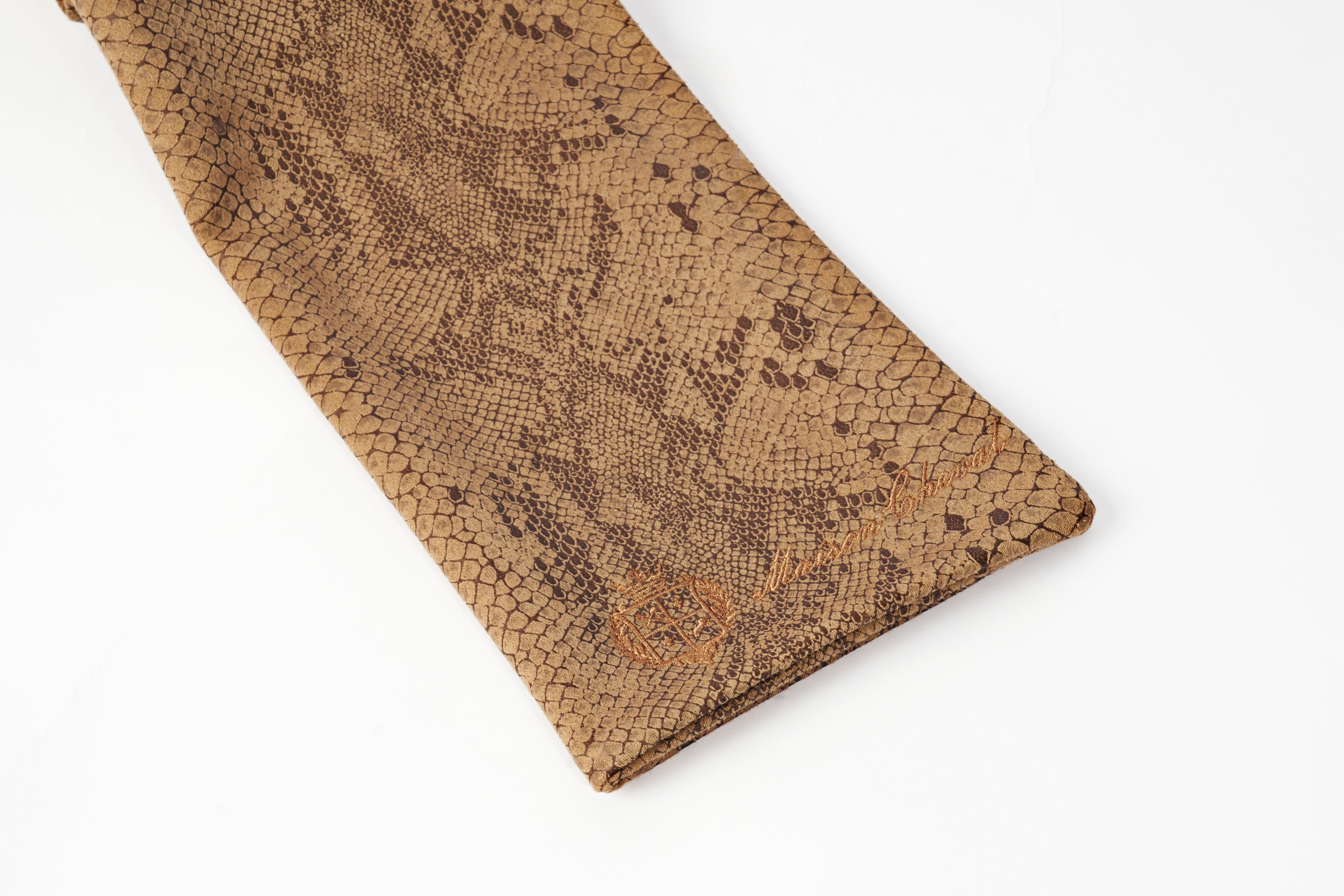 Little Sauvage — Kids Beige Snake Scarf