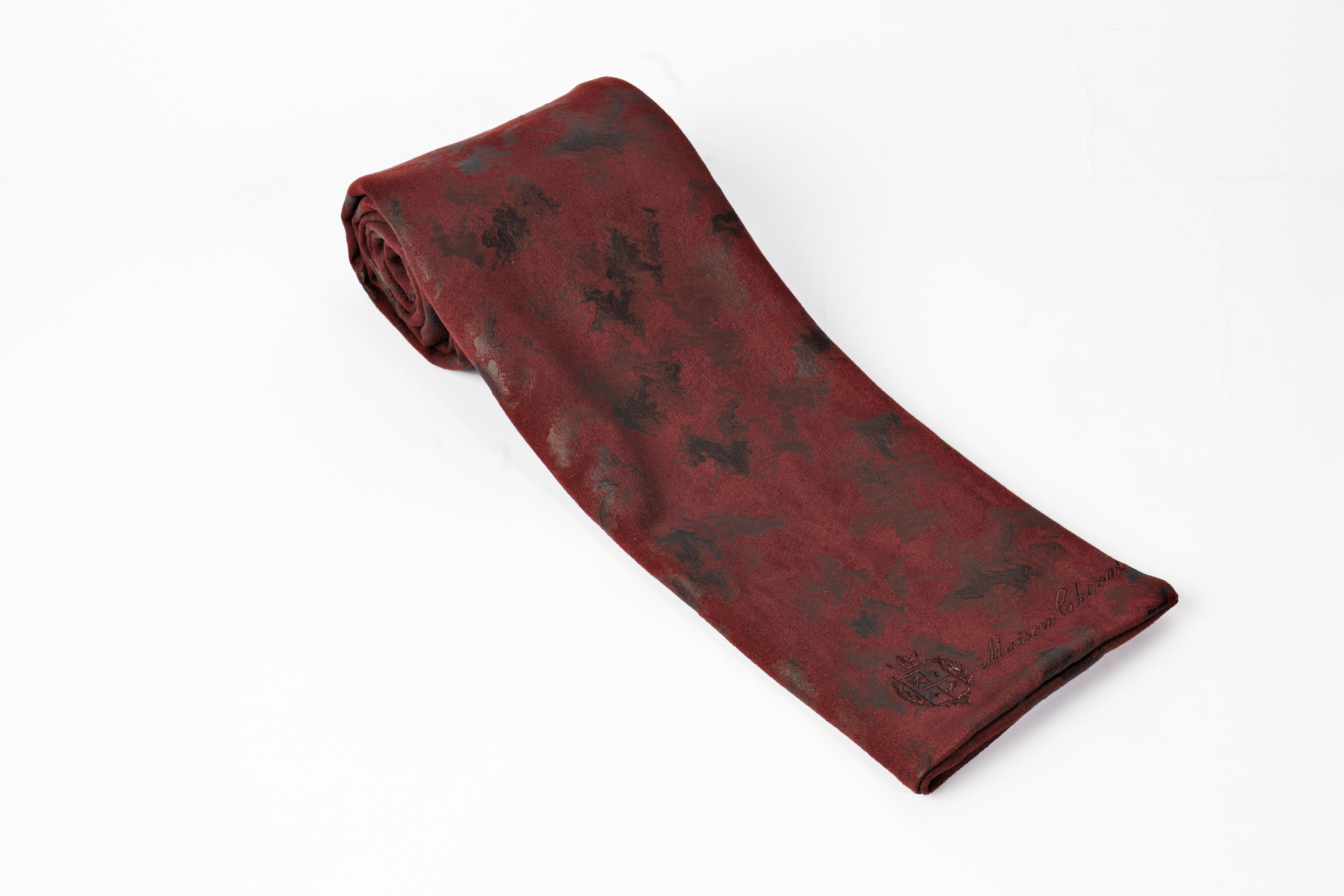 Velours After Dark — Burgundy Scarf