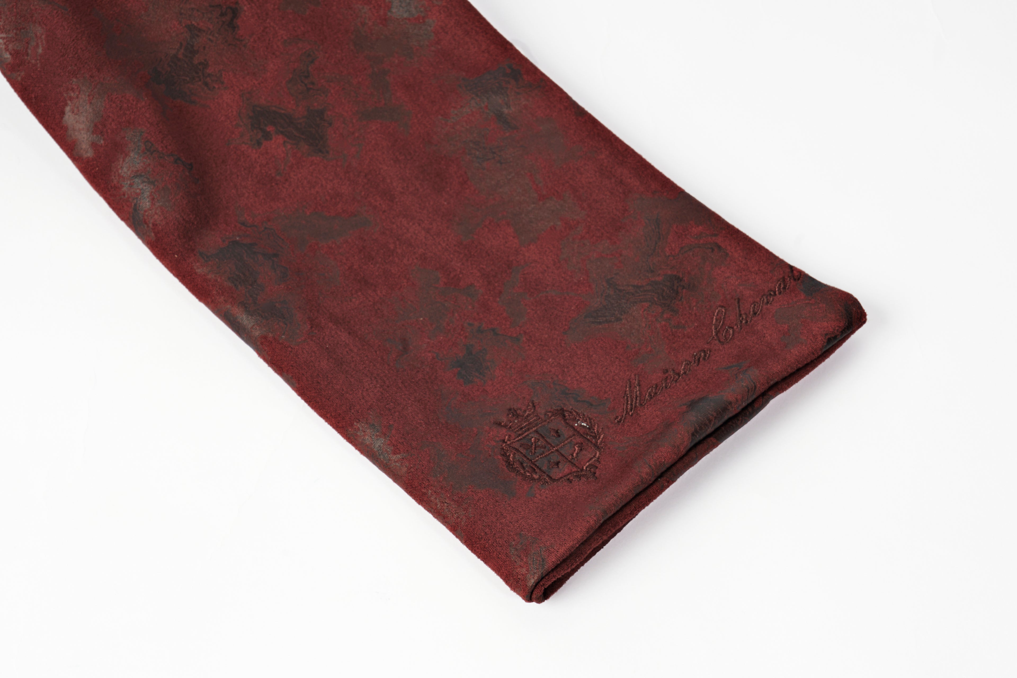 Velours After Dark — Burgundy Scarf